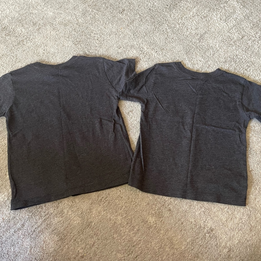 Bella Canvas Dark Gray Kids' Double Trouble Disney Chip & Dale Twins Graphic Tee - Picture 2 of 3
